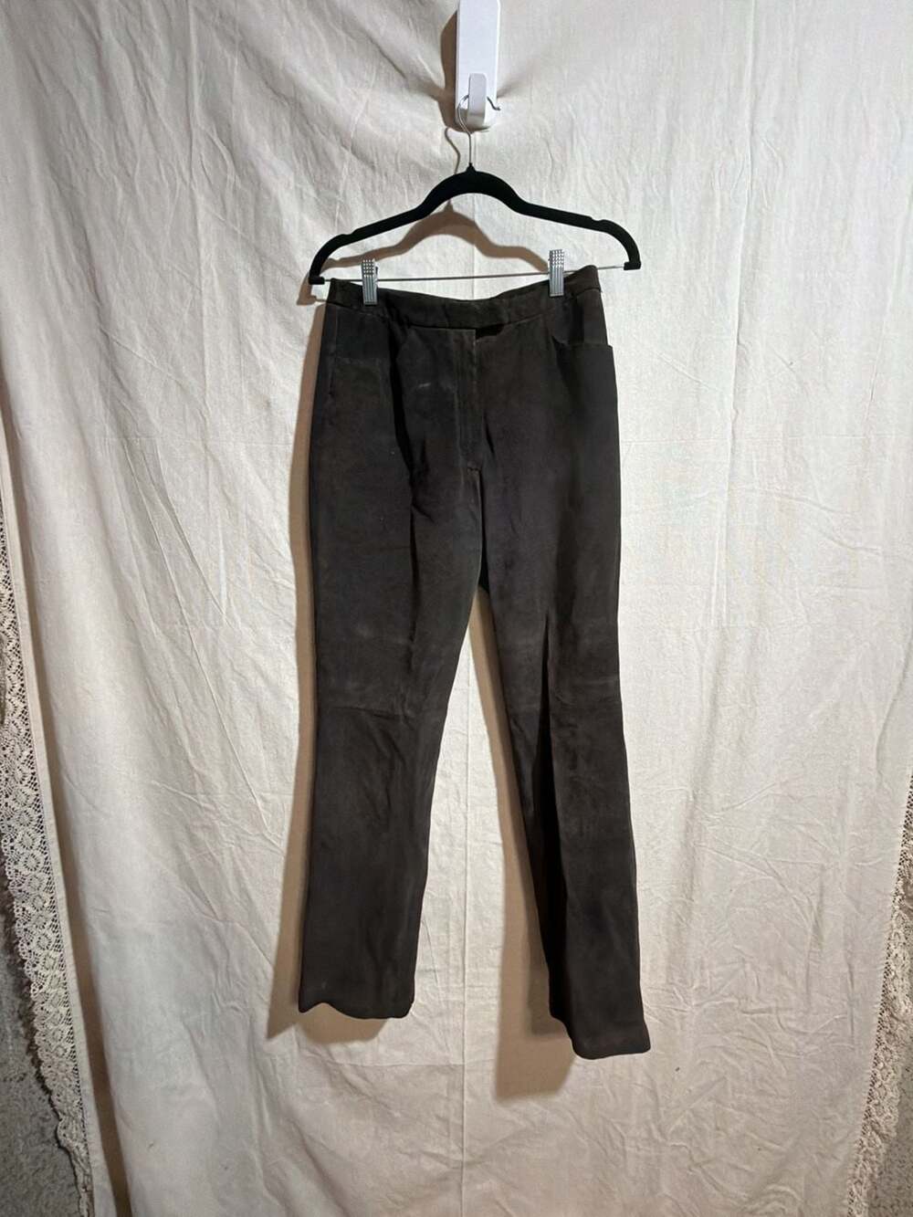 Caslon Women's Genuine Suede Leather Pants Size 6 Petite